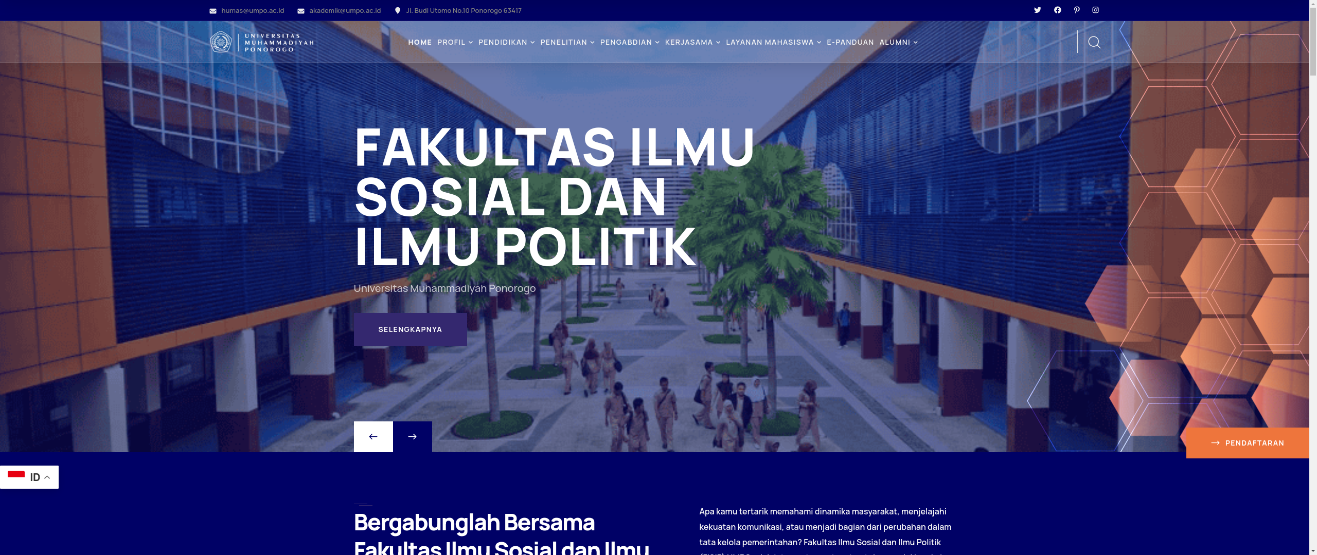 FAKULTAS ILMU SOSIAL DAN ILMU POLITIK